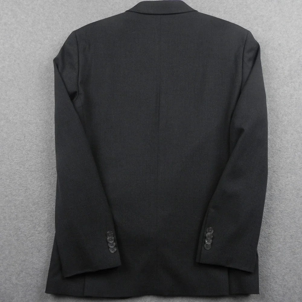 Reaction Kenneth Cole Suit Jacket Mens 36S Slim Fit Techni-Cole Gray Blazer Coat